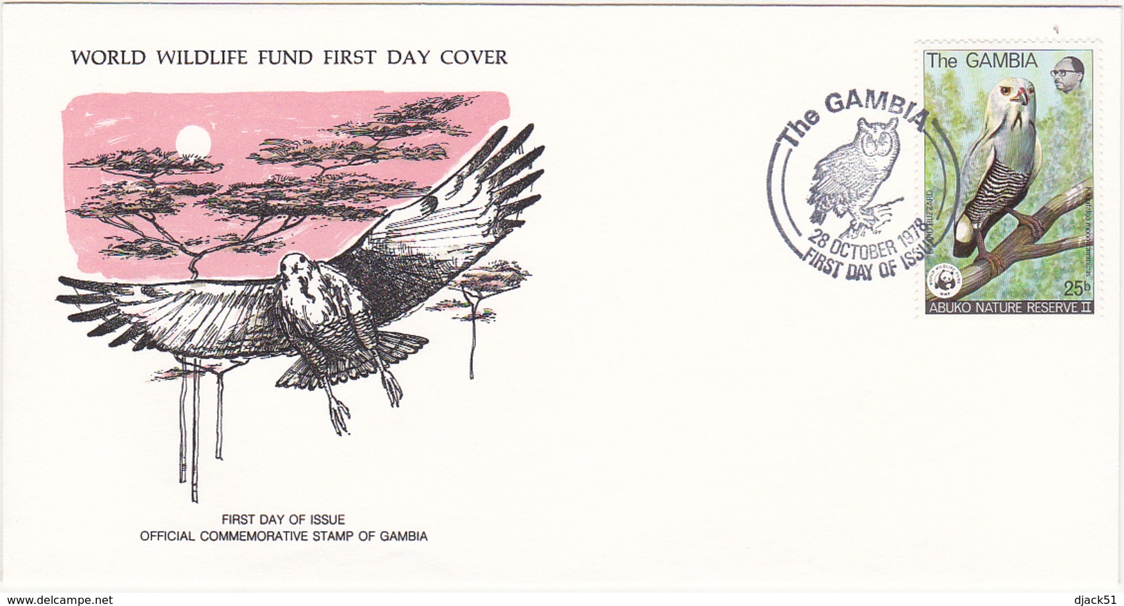 1978 / Lot De 4 Enveloppes 1er Jour Du Fonds Mondial Pour La Nature / FDC / GAMBIE - Gambie (1965-...)