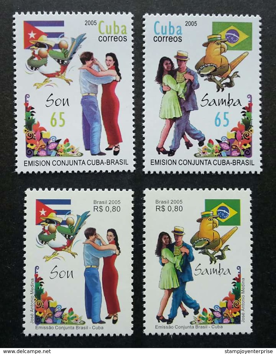 Brazil - Cuba Joint Issue Dance 2005 Traditional Dances (stamp Pair) MNH - Neufs
