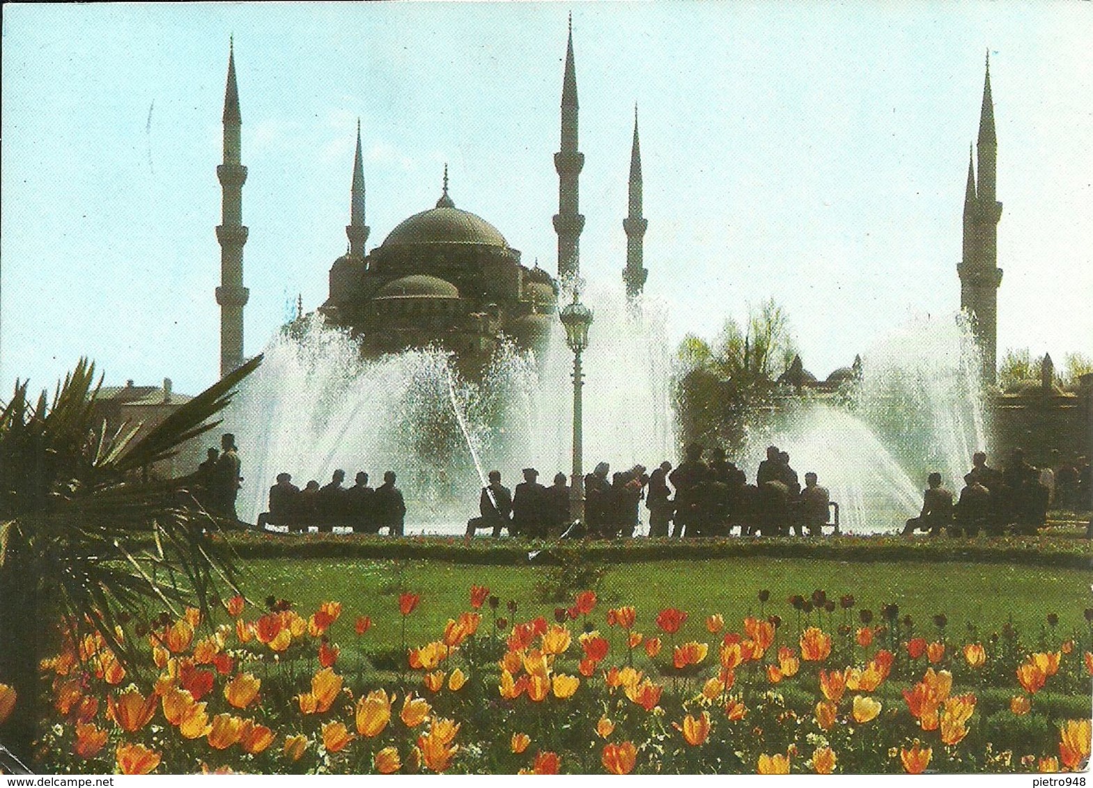 Istanbul (Turchia, Turkey) Moschea Blu E Fontana (Sultan Ahmet Mosque), The Blue Mosque And Fountain - Turchia