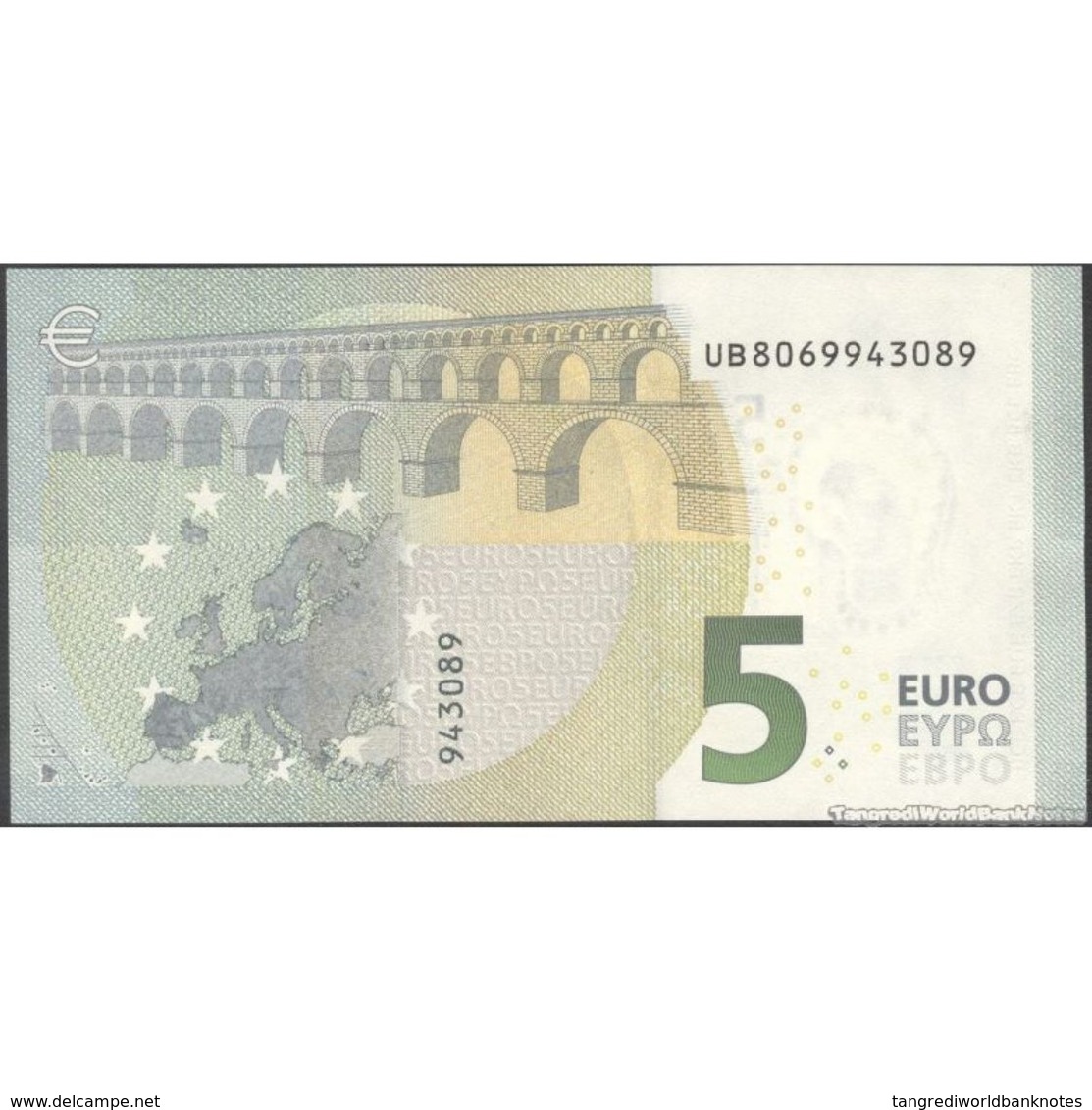 TWN - FRANCE 20U - 5 Euro 2013 Prefix UB - Plate U00312 - Signature: Draghi UNC - 5 Euro