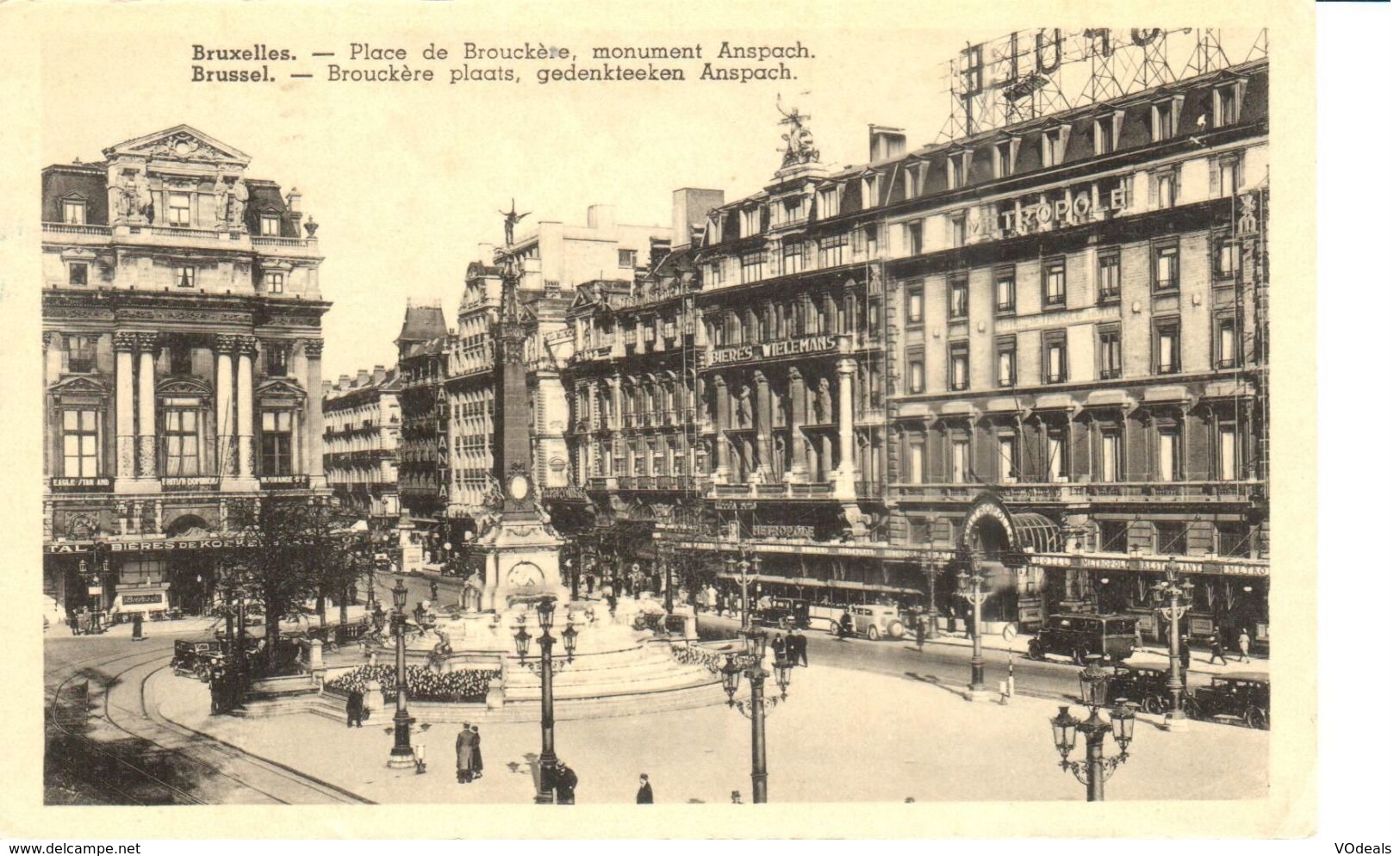 Bruxelles - CPA - Brussel - Place De Brouckère - Places, Squares