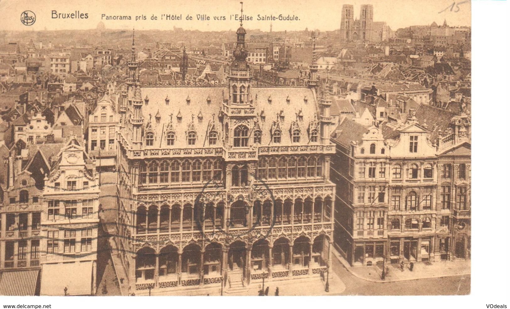 Bruxelles - CPA - Brussel - Panorama Pris De L'Hôtel De Ville - Panoramische Zichten, Meerdere Zichten