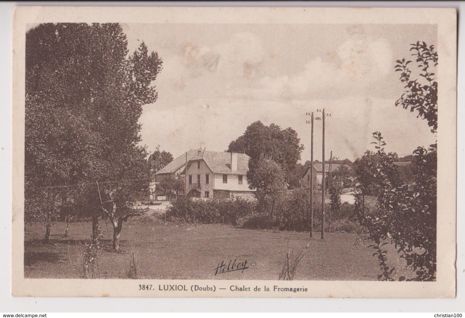 LUXIOL ( DOUBS ) : LE CHALET DE LA FROMAGERIE - CLICHE PEU COURANT ? - 2 SCANS - - Autres & Non Classés