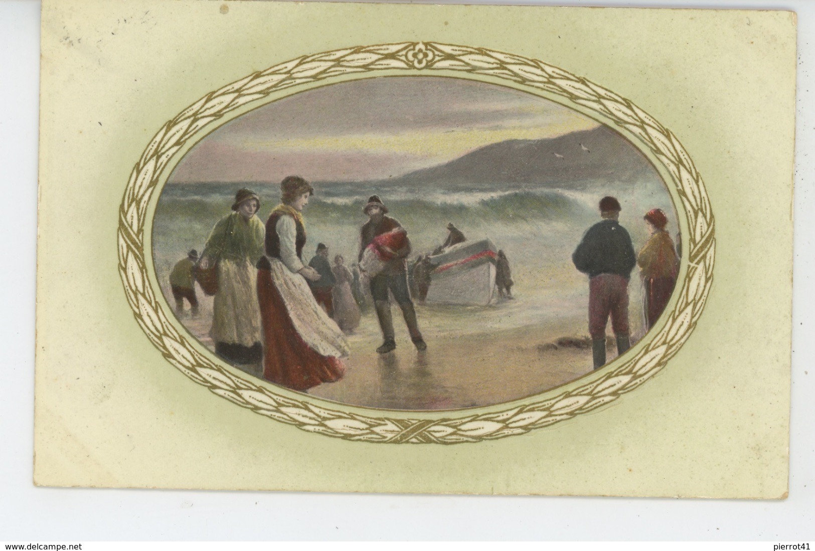 METIERS - PECHE - Jolie Carte Fantaisie Gaufrée (embossed Postcard) - Fischerei