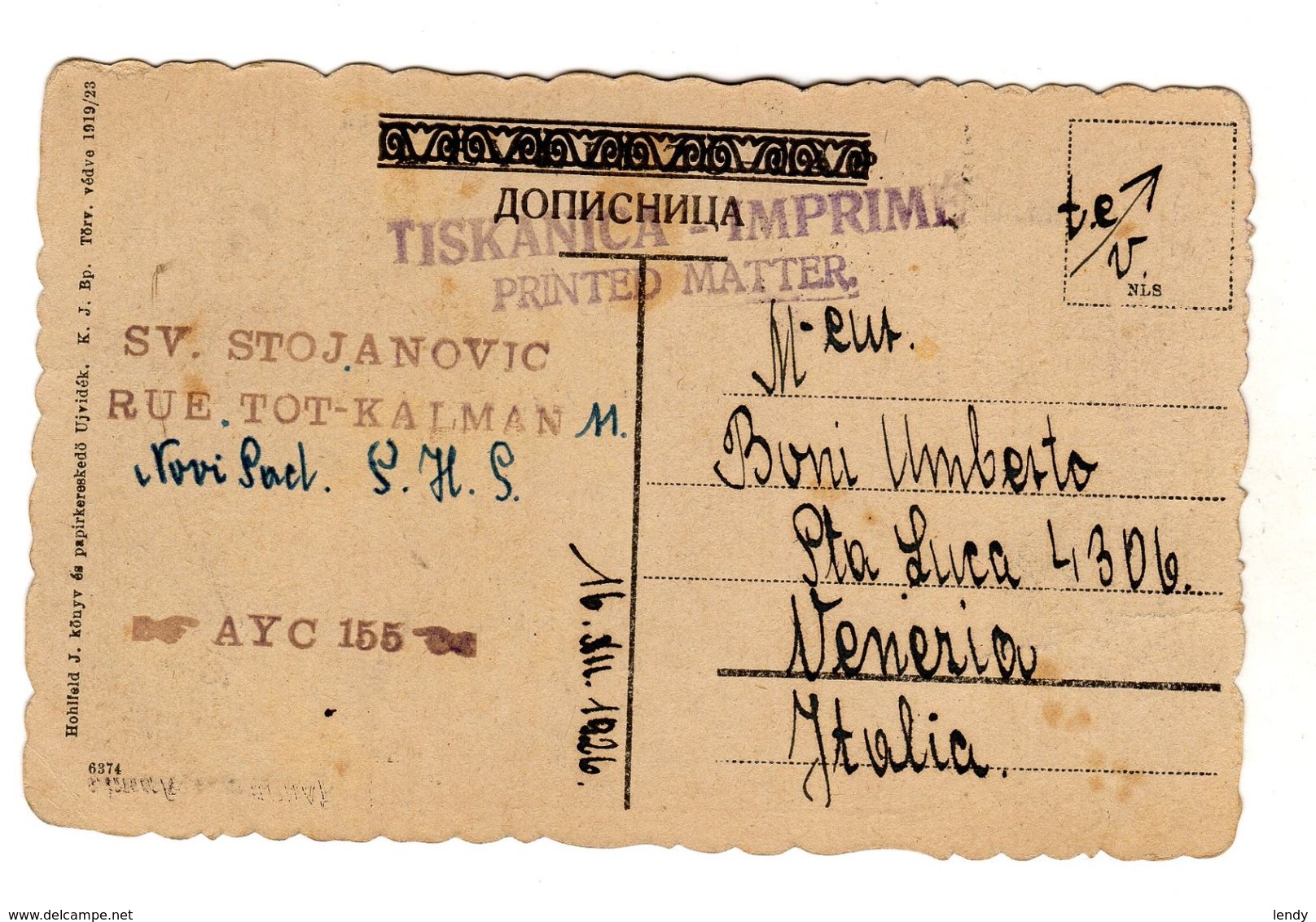 NOVI SAD SERBIA - Tram Viaggiata 1926 - Serbia