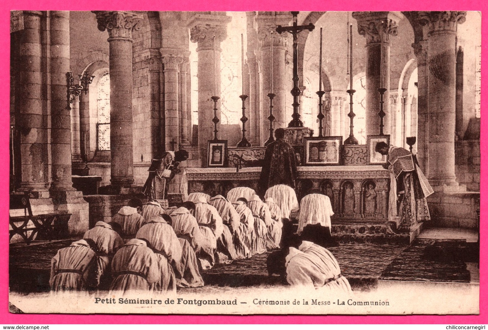 Petit Séminaire De Fontgombaud - Fontgombault - Cérémonie De La Messe - La Communion - Animée - H. BASUYAU - Le Blanc