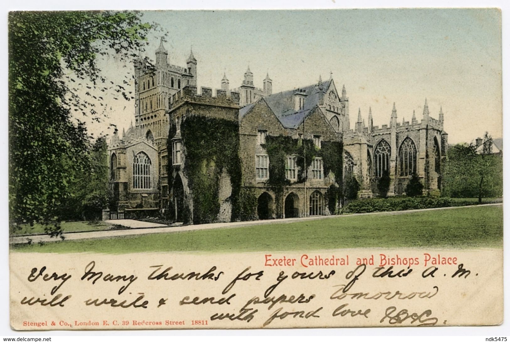 EXETER CATHEDRAL AND BISHOPS PALACE (STENGEL) - Exeter