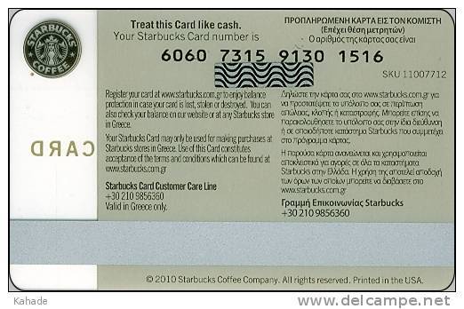 Greece   Starbucks Card Shop Pik Place 2010-6060 - Gift Cards