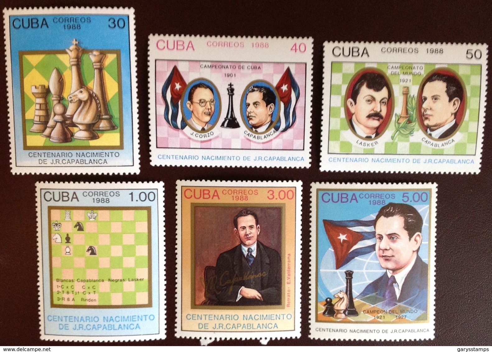 Cuba 1988 Capablanca Chess MNH - Nuovi