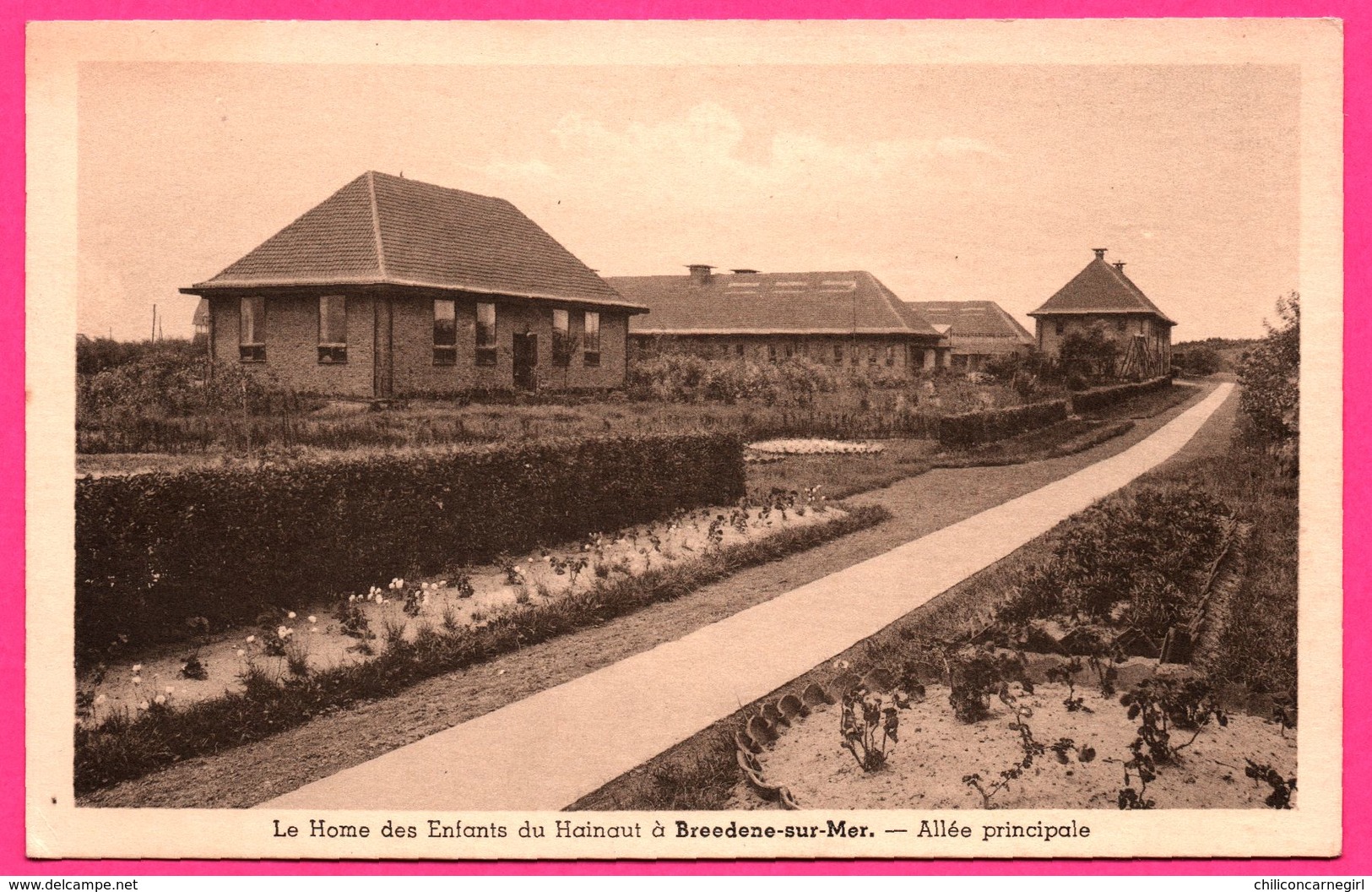 Le Home Des Enfants Du Hainaut à Bredene Sur Mer - Allée Principale - L'EDITION BELGE - EBB - Bredene