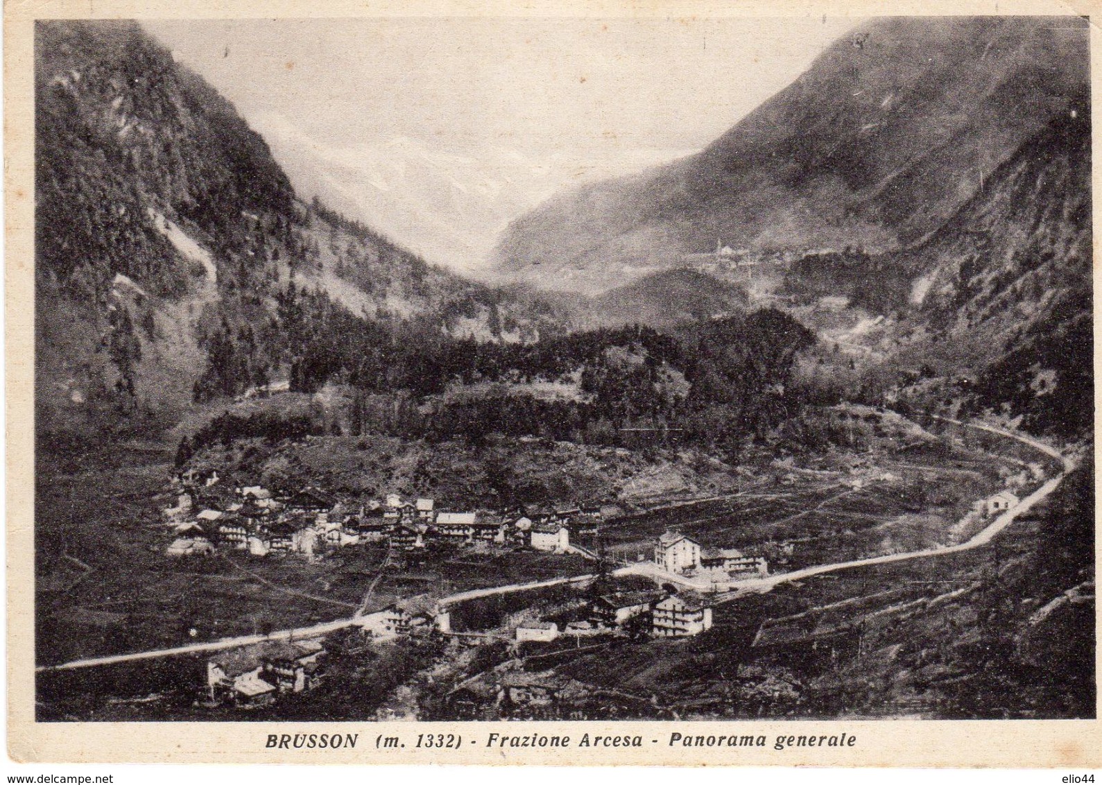 Valle D'Aosta -BRUSSON M.1332 - Frazione Arcesa - Panorama Generale - - Altri & Non Classificati