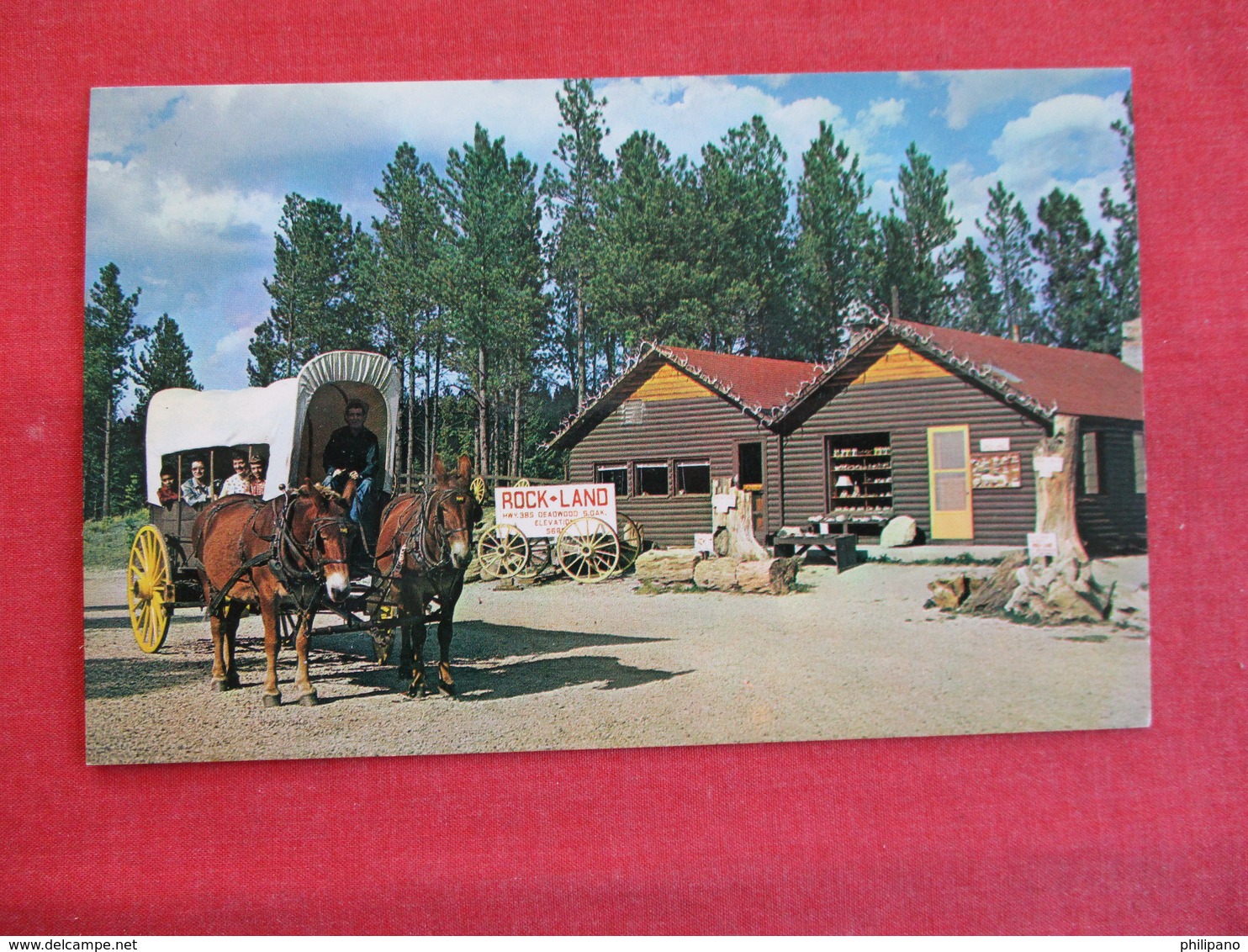 Rock Land Between Deadwood & Hill City  Ride  Prairie Schooner   South Dakota   Ref 2913 - Andere & Zonder Classificatie