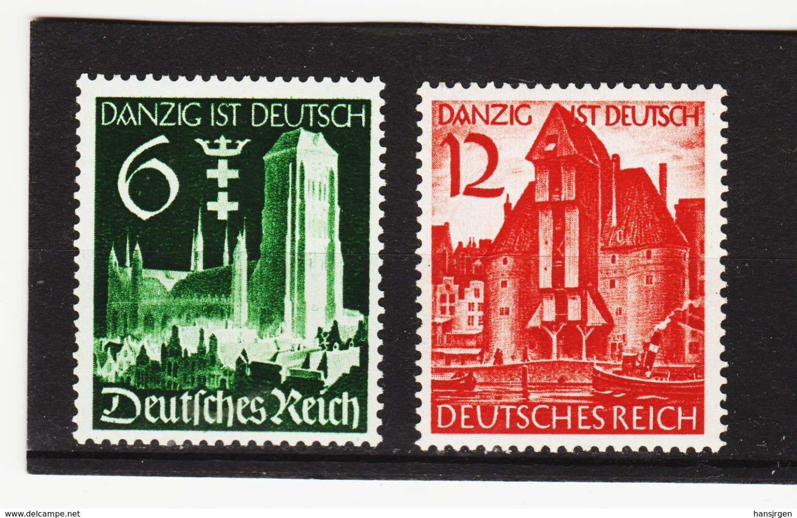 AUA254 DEUTSCHES REICH 1939 MICHL 714/15 ** Postfrisch ZÄHNUNG SIEHE ABBILDUNG - Ungebraucht