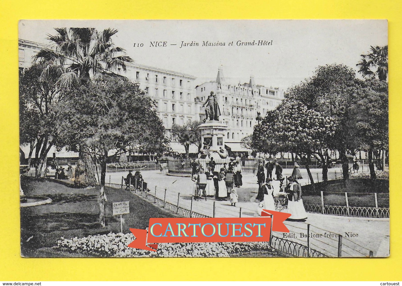 CPA 06 NICE  Jardin Albert 1er Promenade Des Enfants Par Les NURSES - Other & Unclassified