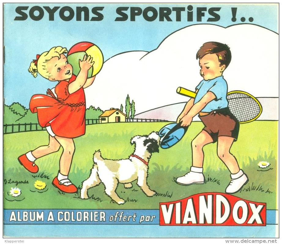 Album à Colorier Publicitaire Illustré J. Lagarde Pour Viandox Liebig + 1 Buvard - Publicités