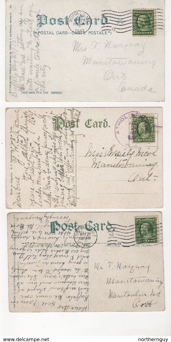 5 Different BUFFALO, New York, USA,  Pre-1920 Postcards - Buffalo