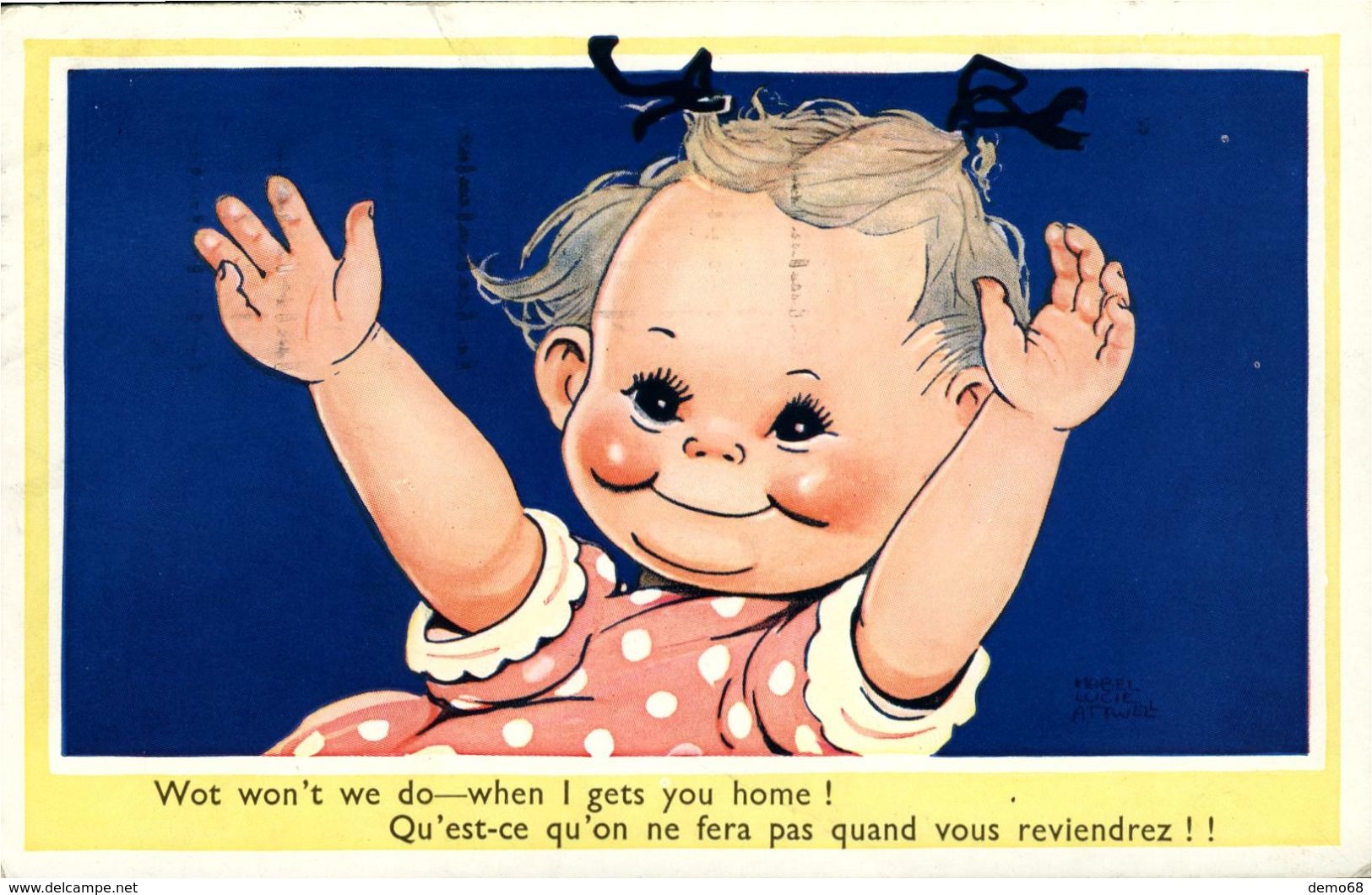 Fantaisie Bébé Enfant Humour ATTWELL Illustrateur Enfants Wot... - Bebes