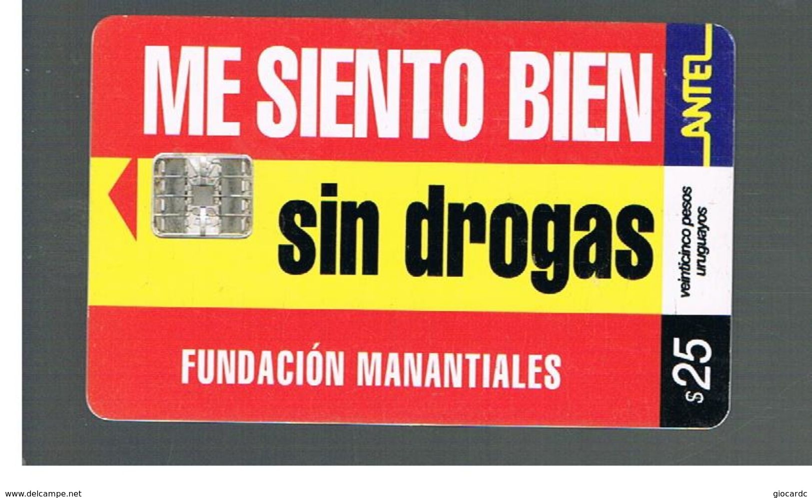 URUGUAY -   2001 ANTI  DRUGS       - USED  -  RIF. 10462 - Uruguay