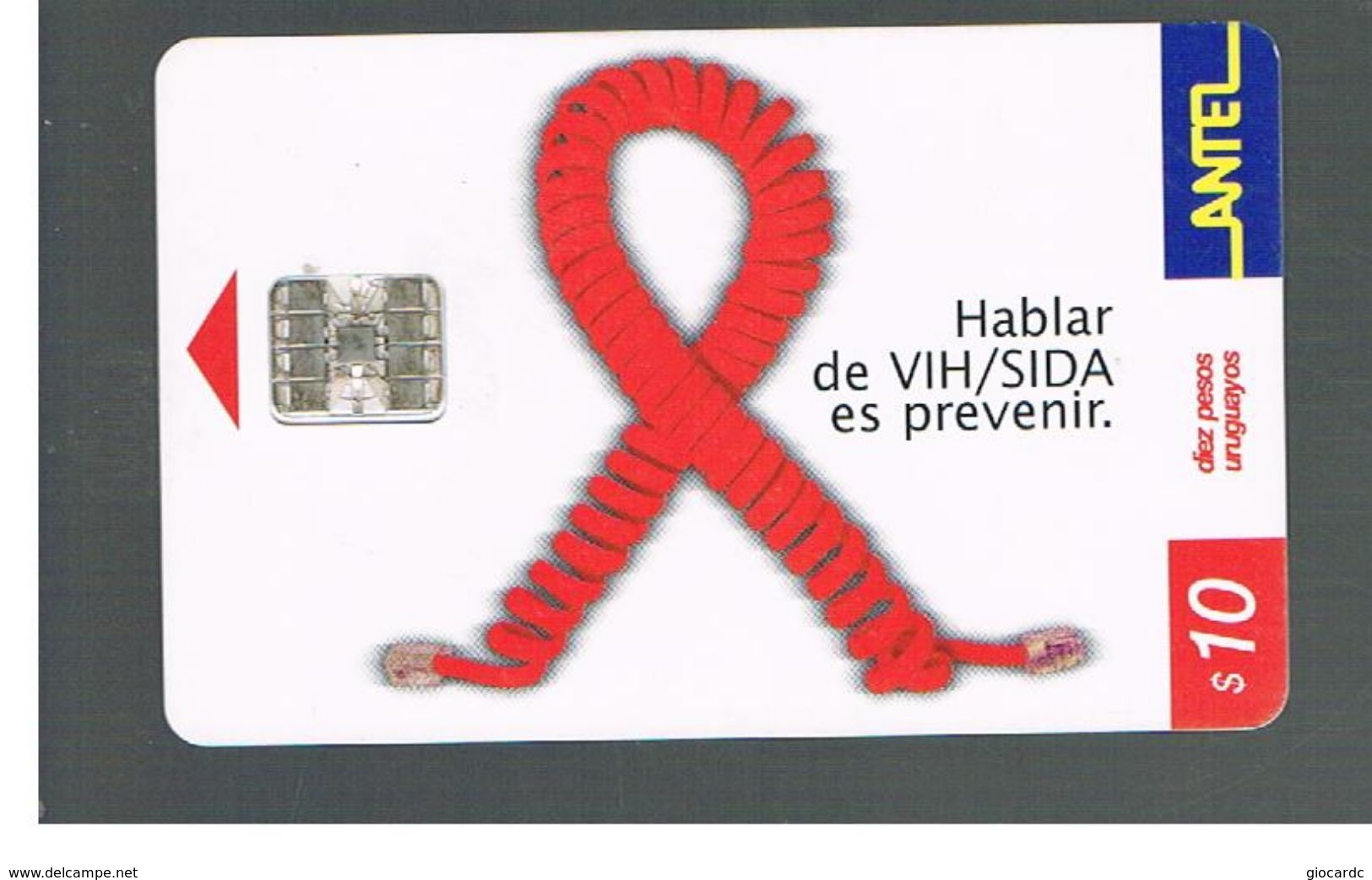 URUGUAY -   2001 ANTI AIDS      - USED  -  RIF. 10462 - Uruguay