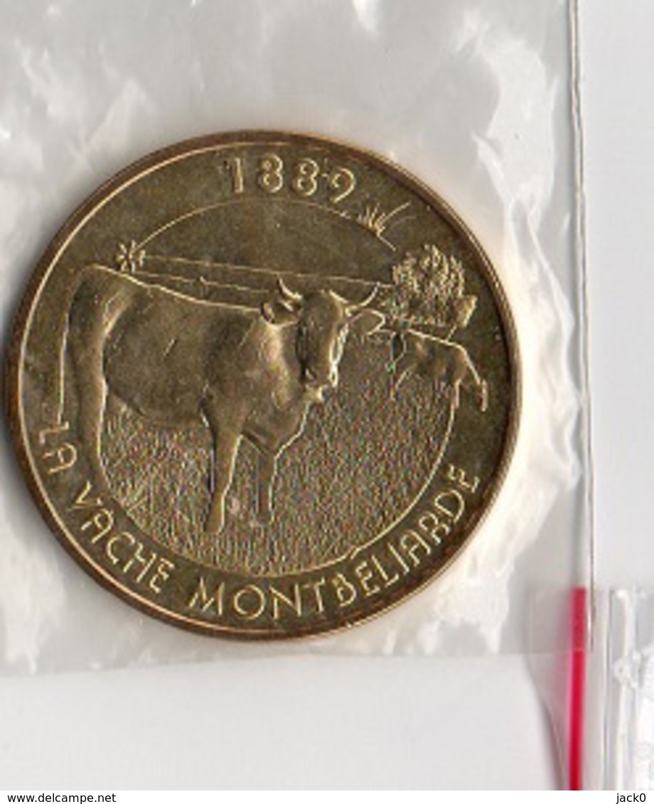 * Médaille  Touristique  Monnaie  De  Paris  2015, LA  VACHE  MONTBELIARDE  1889 - 2015