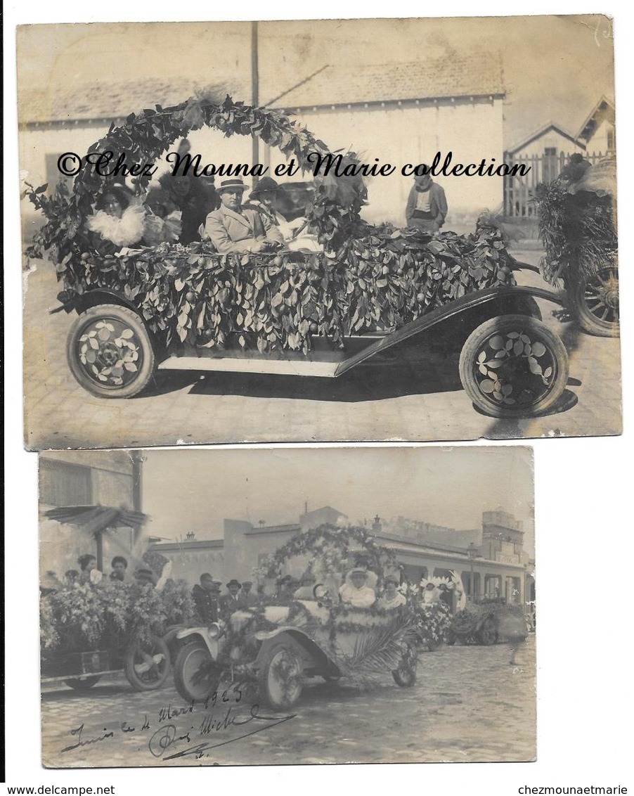 TUNIS 1923 - FETE DES FLEURS DES ORANGES - CARTE PHOTO ET PHOTO - TUNISIE - Luoghi