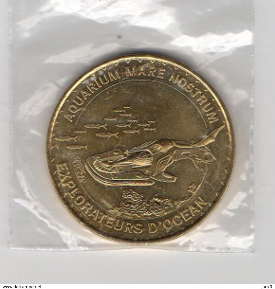 *Médaille  Touristique, Aquarium  Mare  Nostrum, Explorateurs  D' Océan  2014  De  La  Monnaie  De  Paris - 2014