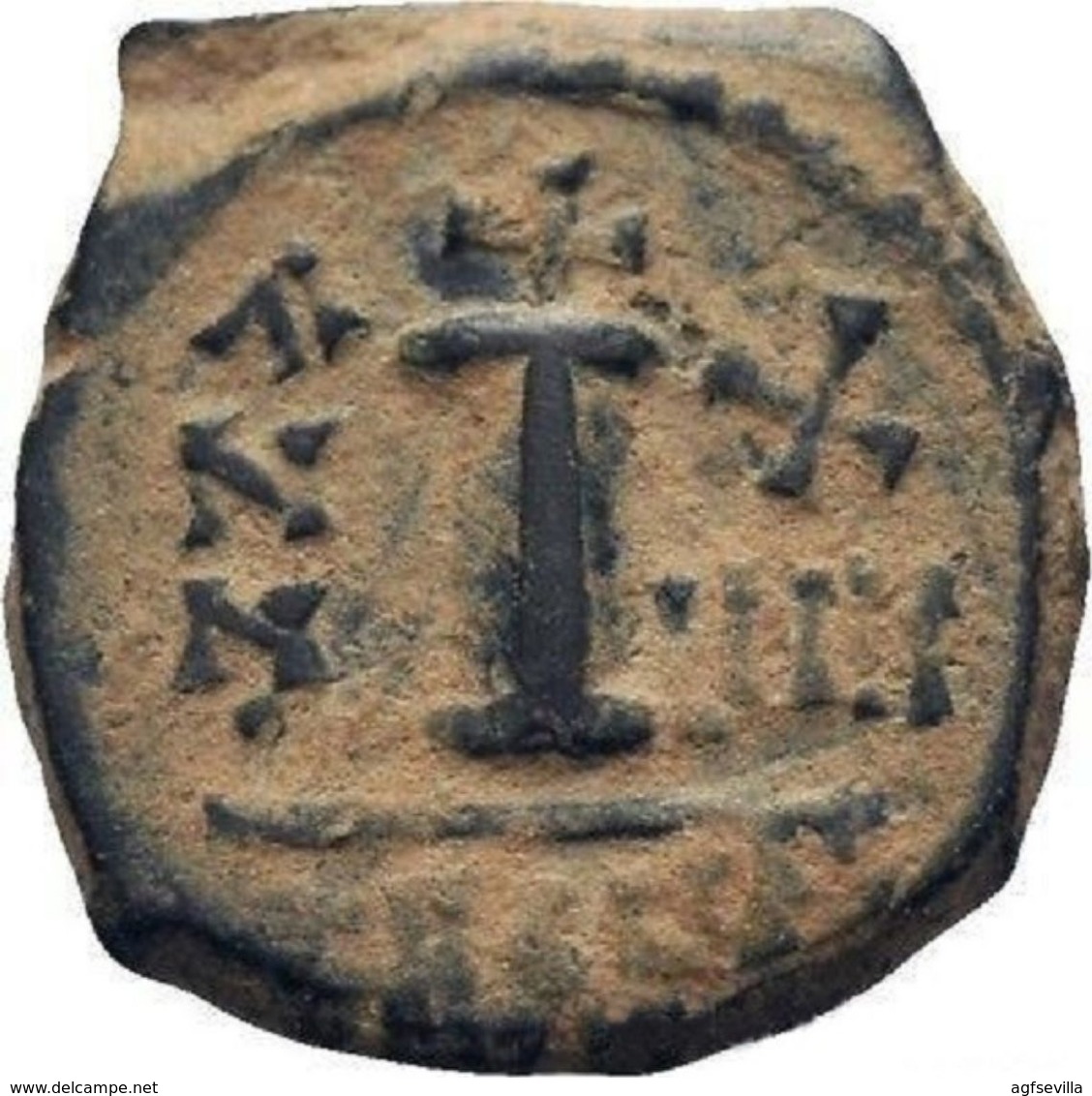 IMPERIO BIZANTINO. MAURICIO TIBERIO. 10 NUMMI. ANTIOQUIA 582-602 D.c. - Byzantinische Münzen