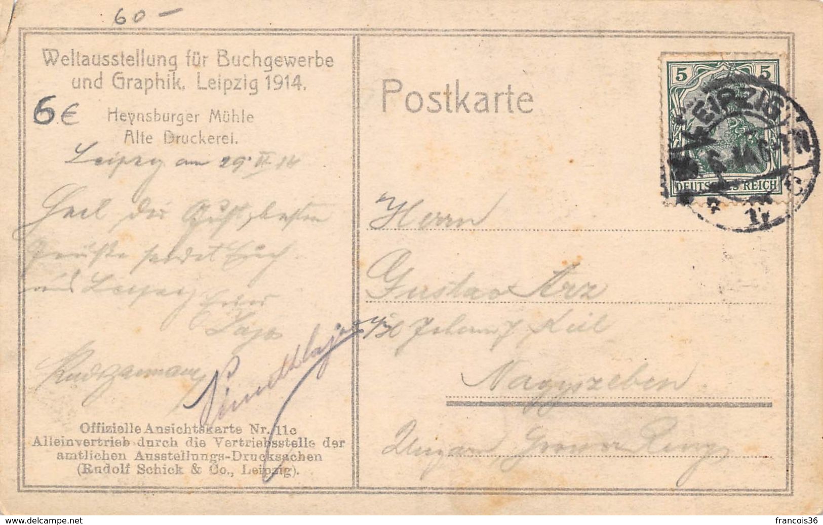 Allemagne - Leipzig - Weltausstellung Für Buchgewerbe Und Graphik 1914 - Leipzig