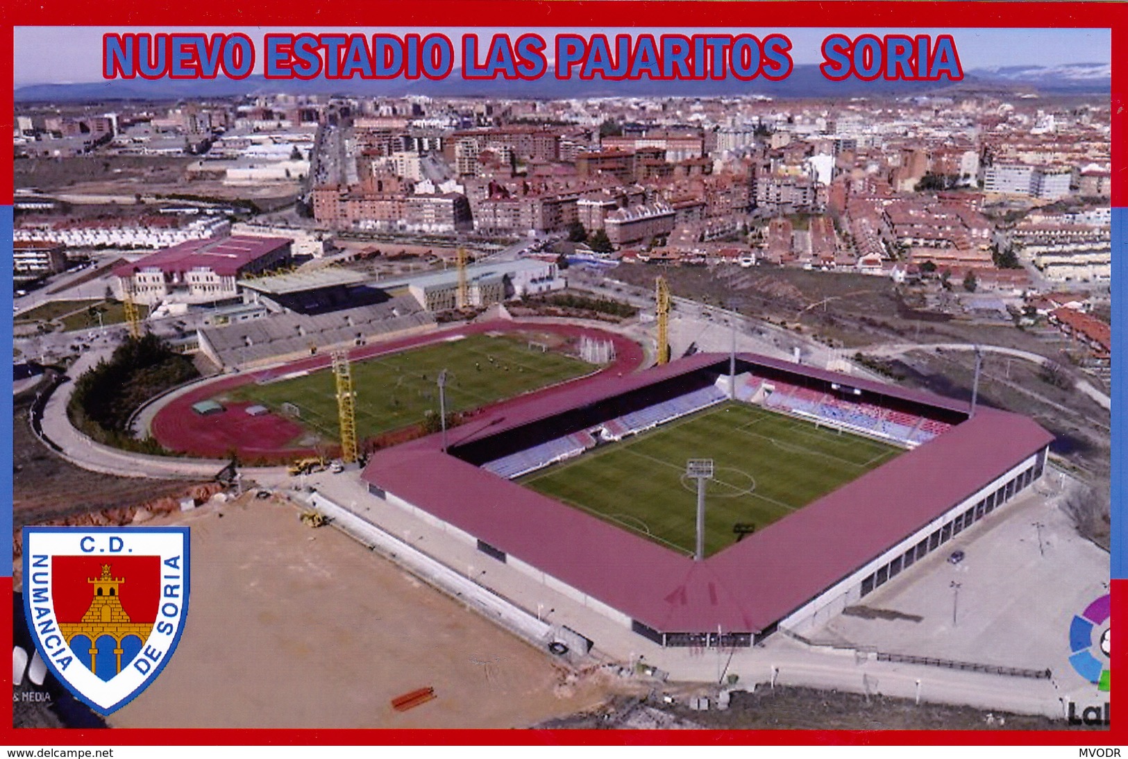 CARTE  De  Stade  De:    SORIA  ESPAGNE  NUEVO ESTADIO LA PAJARITOS  #  CS. 361 - Fussball