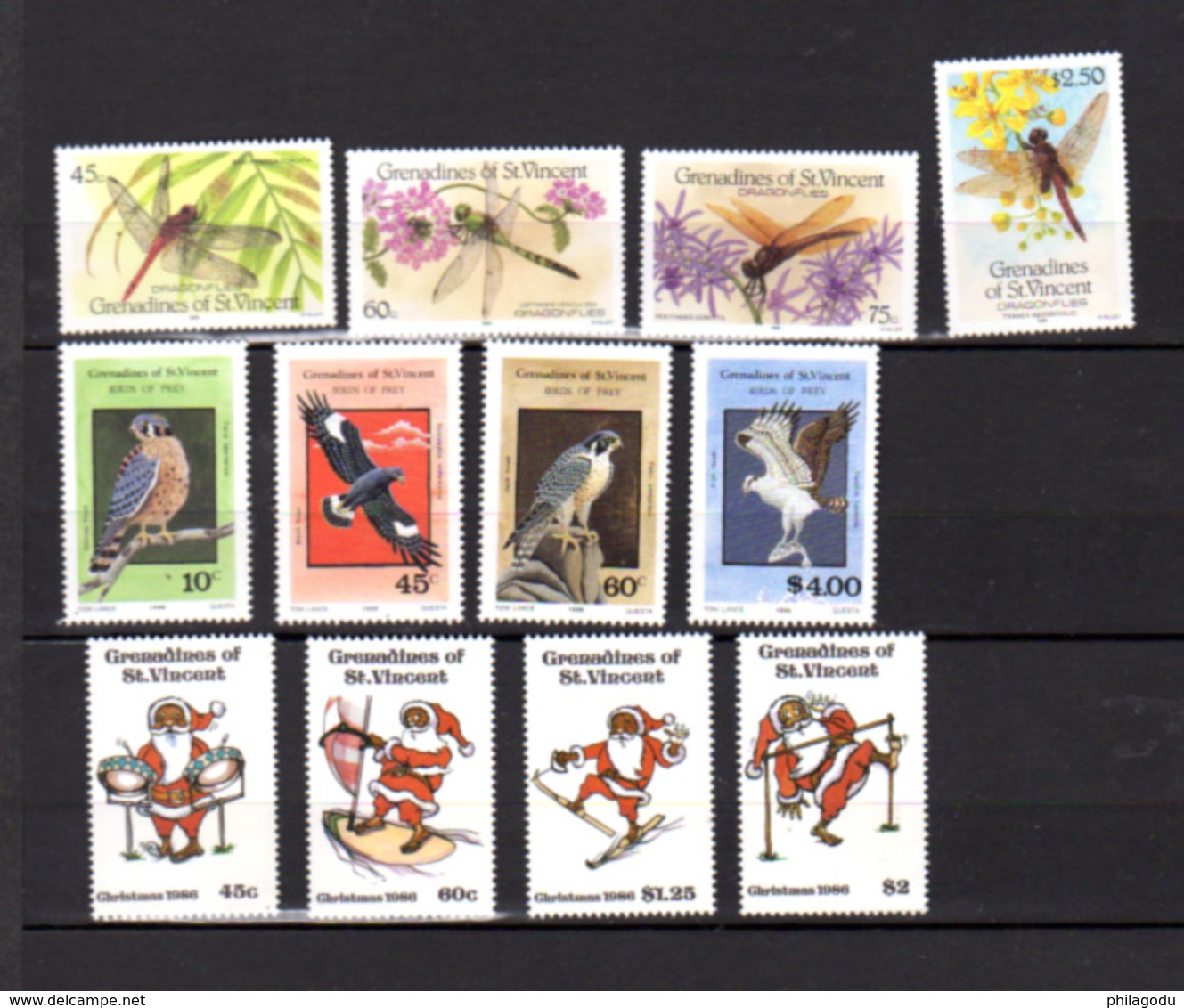 1985-86 Saint Vincent Grenadines, Entre Yv. 424 Et 490**, Cote 110 €,tout Est Thématique - St.Vincent & Grenadines