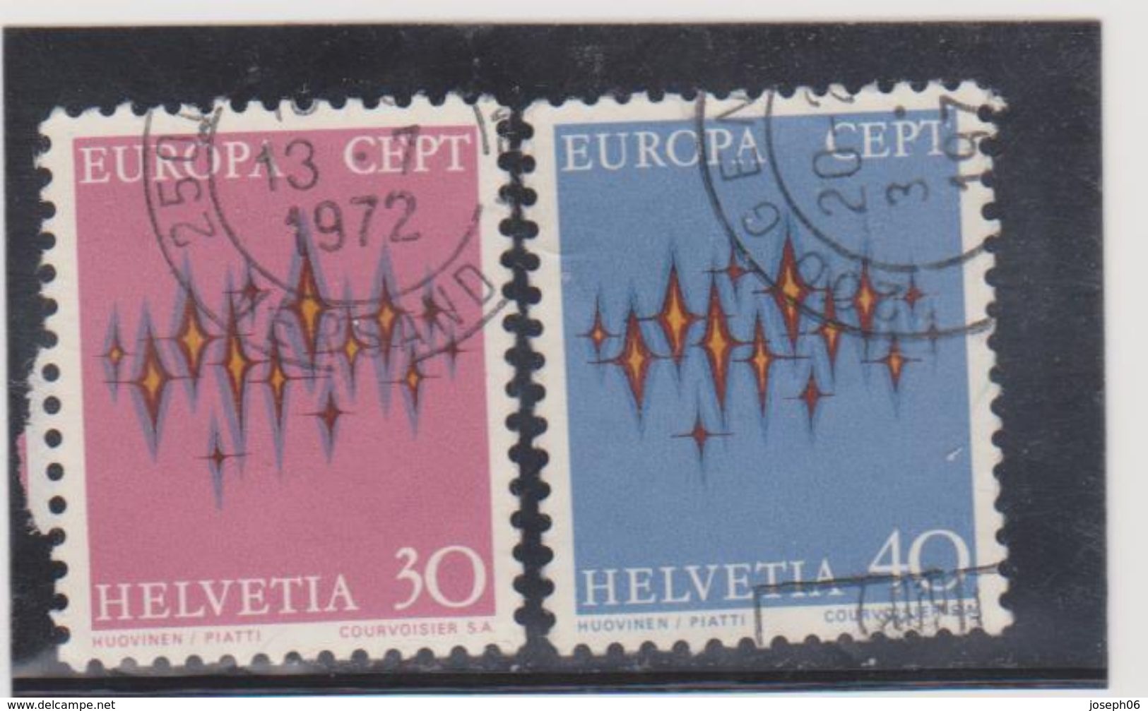 SUISSE   1972  Y.T. N° 899  900  Oblitéré - Andere & Zonder Classificatie