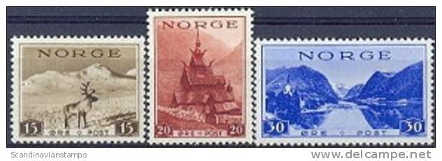 NOORWEGEN 1938 Toeristenzegels WM Posthoorn Serie PF-MNH-NEUF - Nuovi