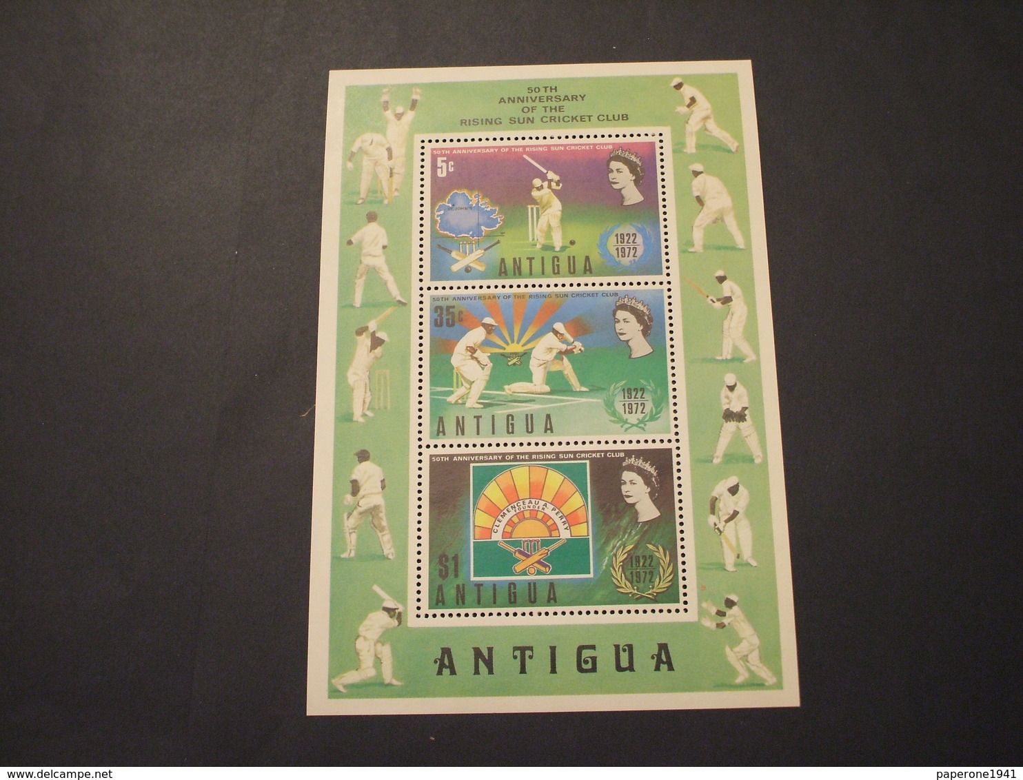 ANTIGUA - BF 1972 SPORT CRICKET - NUOVO(++) - Antigua E Barbuda (1981-...)