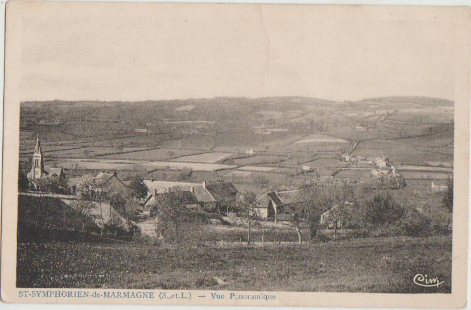 CPA 71 SAINT SYMPHORIEN DE MARMAGNE Vue Panoramique - Autres & Non Classés