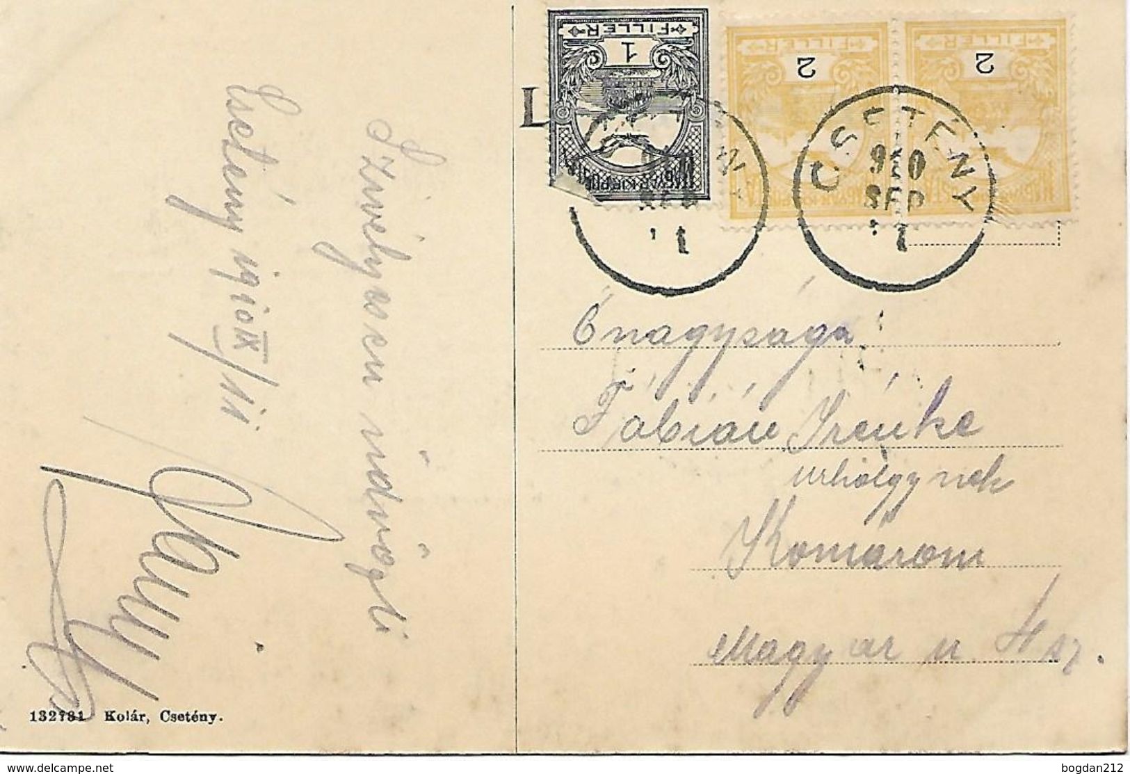 1910 - CSETENY, Okres Veszprem,  Gute Zustand, 2 Scan - Ungarn