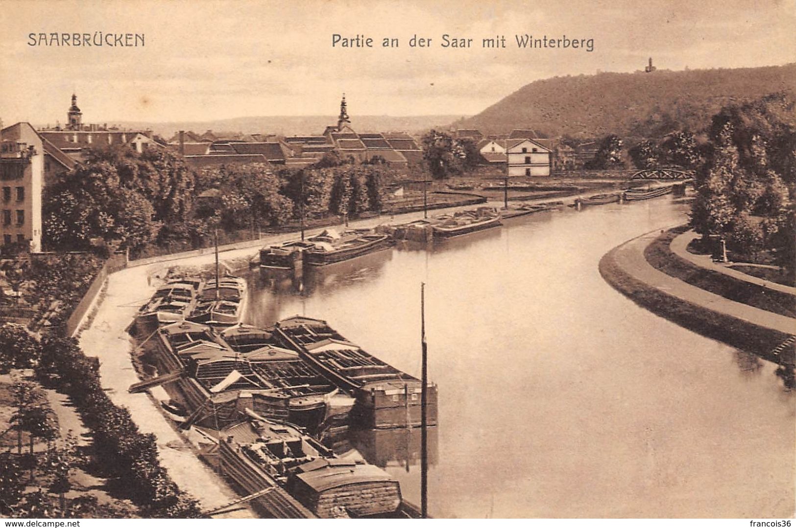 Allemagne - Saarbrücken - Partie An Der Saar Mit Winterberg - Saarbruecken