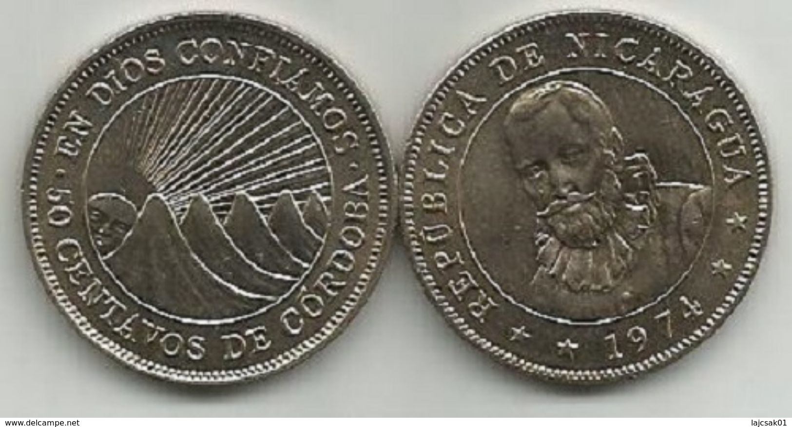 Nicaragua 50  Centavos 1974. High Grade - Nicaragua
