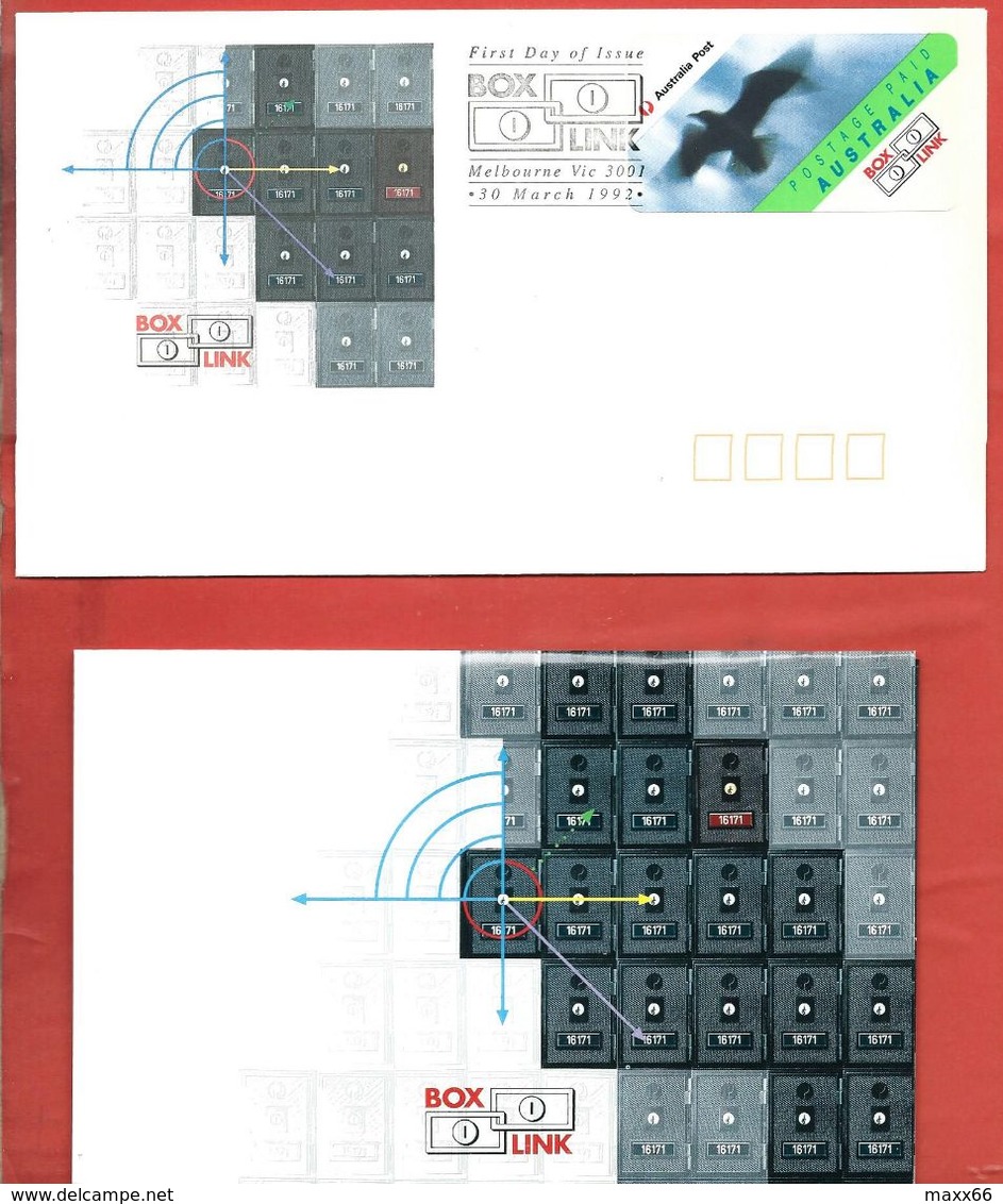 AUSTRALIA PRESENTATION PACK - 30 March 1992 - FDC - BOX LINK - Label + FDC - Presentation Packs