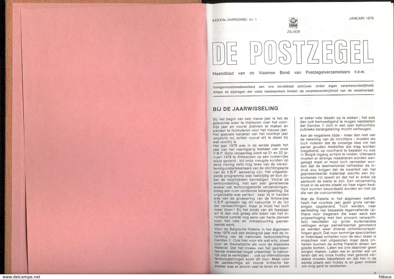 DE POSTZEGEL - ZEER MOOI EN PROPER INGEBONDEN - COMPLETE 42e JAARGANG 1979 - VEEL INFO MET INHOUDSTAFEL -  EXTRA MOOI - Olandese