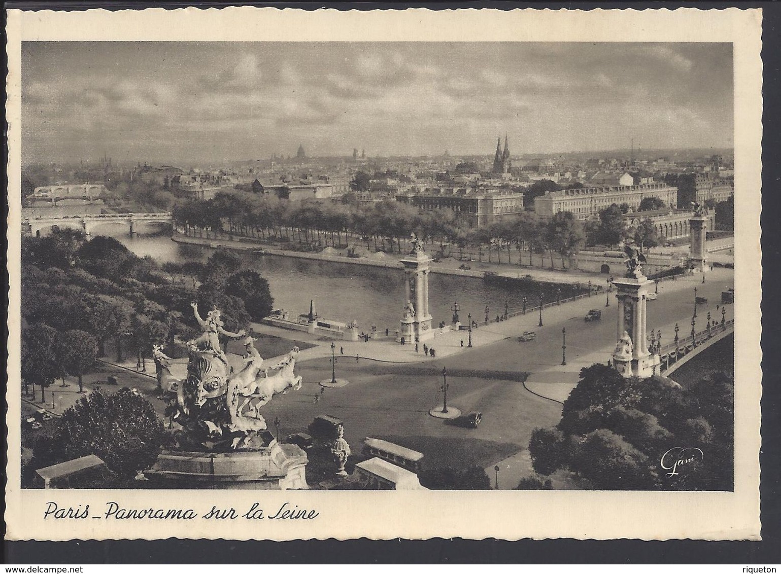 FR - Affr. Timbres 278 B Et 329 Sur Carte Postale De Paris " Panorama Sur La Seine" Vers Sotteville-les-Rouen - TB - Lettres & Documents