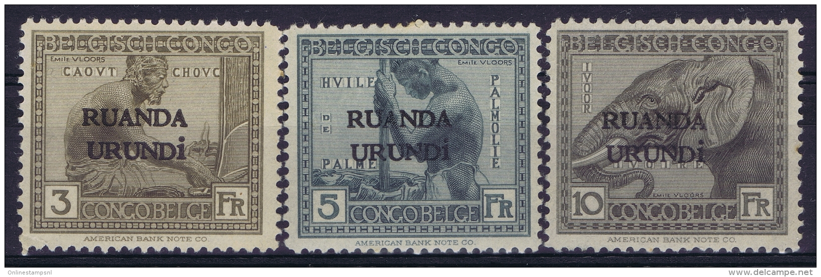 Ruanda-Urundi : OBP 59 - 61  Postfrisch/neuf Sans Charniere /MNH/** - Neufs