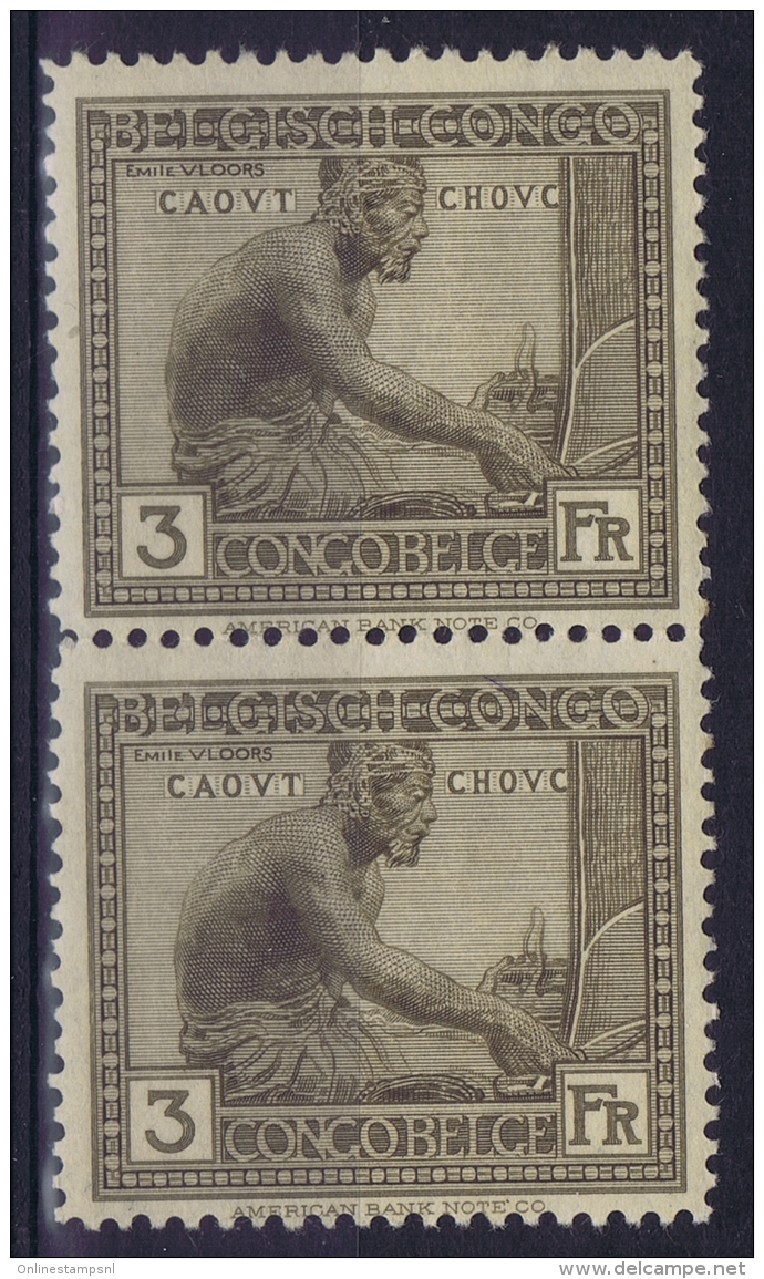 Belgian Congo: OBP 115 Pair Postfrisch/neuf Sans Charniere /MNH/**  1923 - Unused Stamps