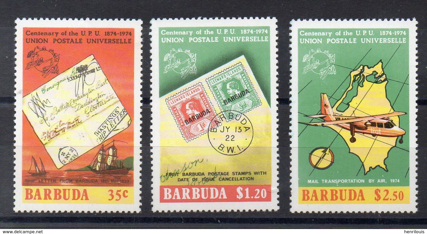 BARBUDA   Timbres  Neufs **de  1974 ( Ref  5263 )  UPU - Antigua Et Barbuda (1981-...)