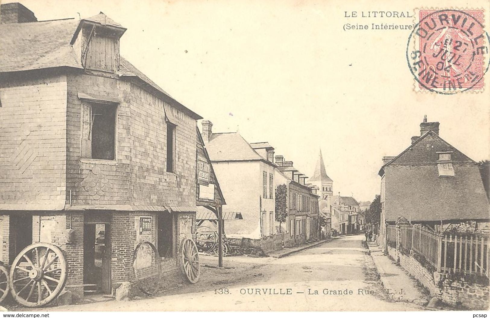 Ourville - La Grande Rue - Ourville En Caux