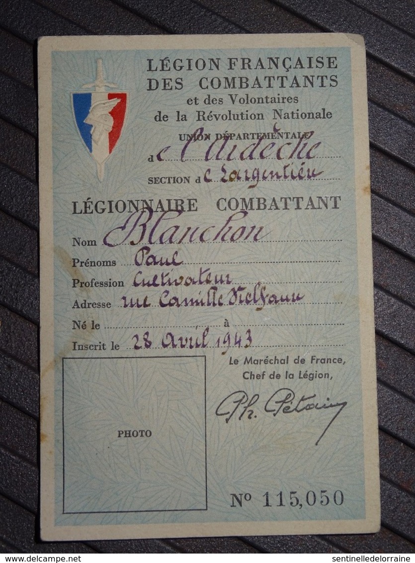 Lot Régime De Vichy, Etat Français - 1939-45