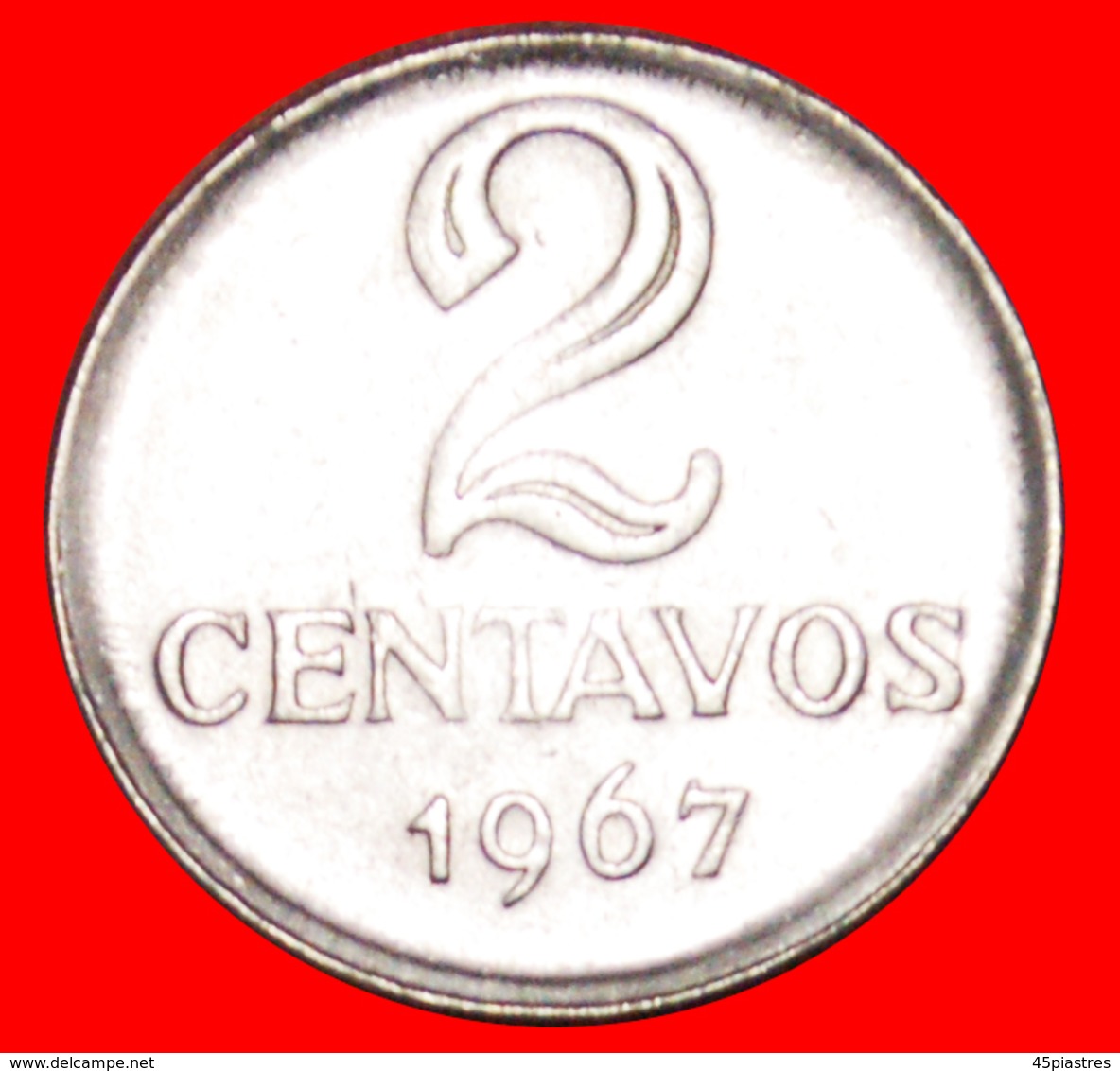 √ EFFIGY* BRAZIL ★ 2 CENTAVOS 1967! LOW START ★ NO RESERVE! - Brésil