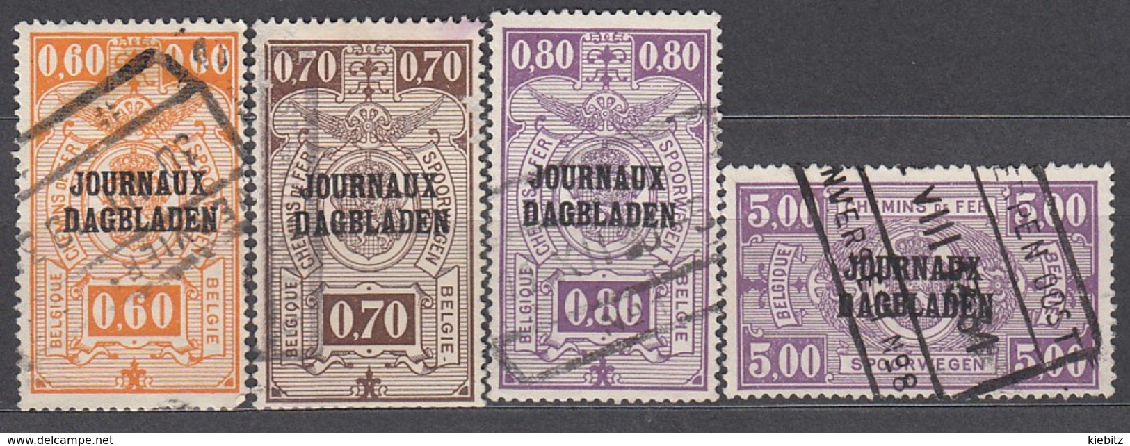 BELGIEN Zeitungspaketmarken 1929 -  MiNr: 20-41  4x Used - Zeitungsmarken [JO]