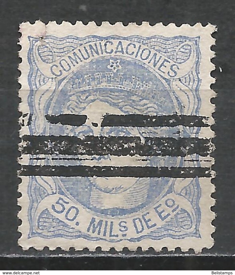 Spain 1870. Scott #166 (U) ''Espana'' - Used Stamps