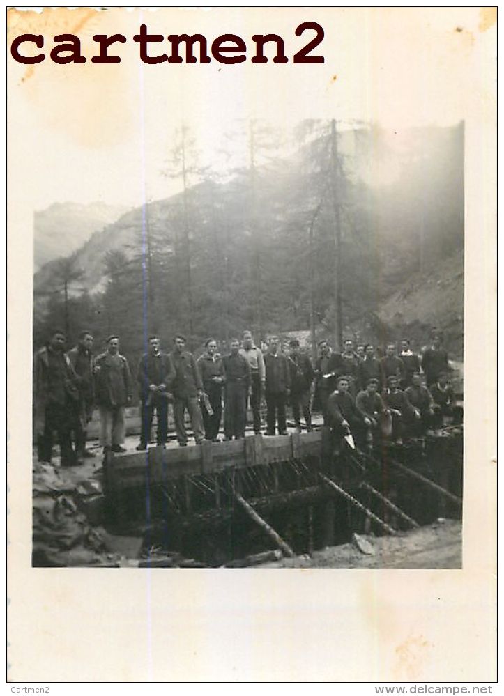 32 PHOTOGRAPHIE ANCIENNE GUERRE 39-45 SECONDE GUERRE MONDIALE PARPAILLON LA CHALPE HAUTES-ALPES ISERE MILITAIRES SOLDATS