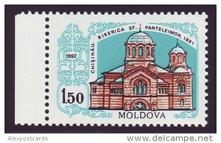 MOLDOVA 1992. CENTENARY Of St. PANTELEIMON CATHEDRAL. Mi-Nr. 20. MNH (**) - Moldavie